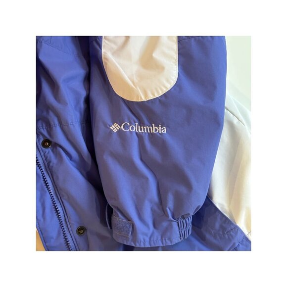 Columbia Women's Winter Jacket Size 1X Waterproof Blue & White - Picture 8 of 14